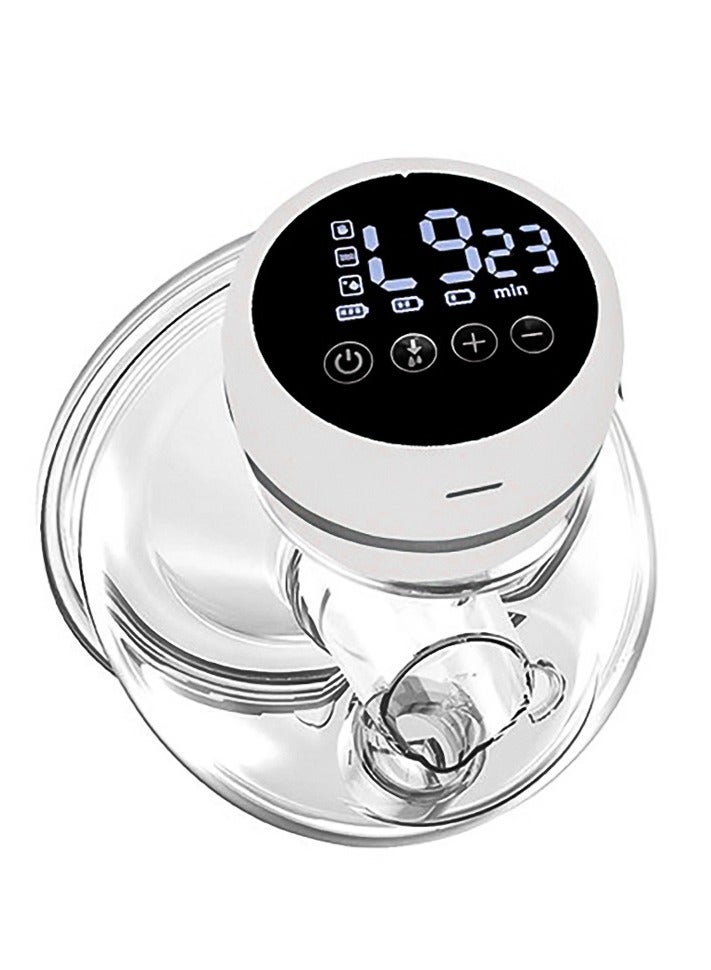 Wearable Breast Pump, Hands Free Electric Breast Pump Single Portable Wearable Cup, 6 oz/180ml BPA-free 3 Modes 12 Suction Levels, Comfort Breastfeeding Milk Collector